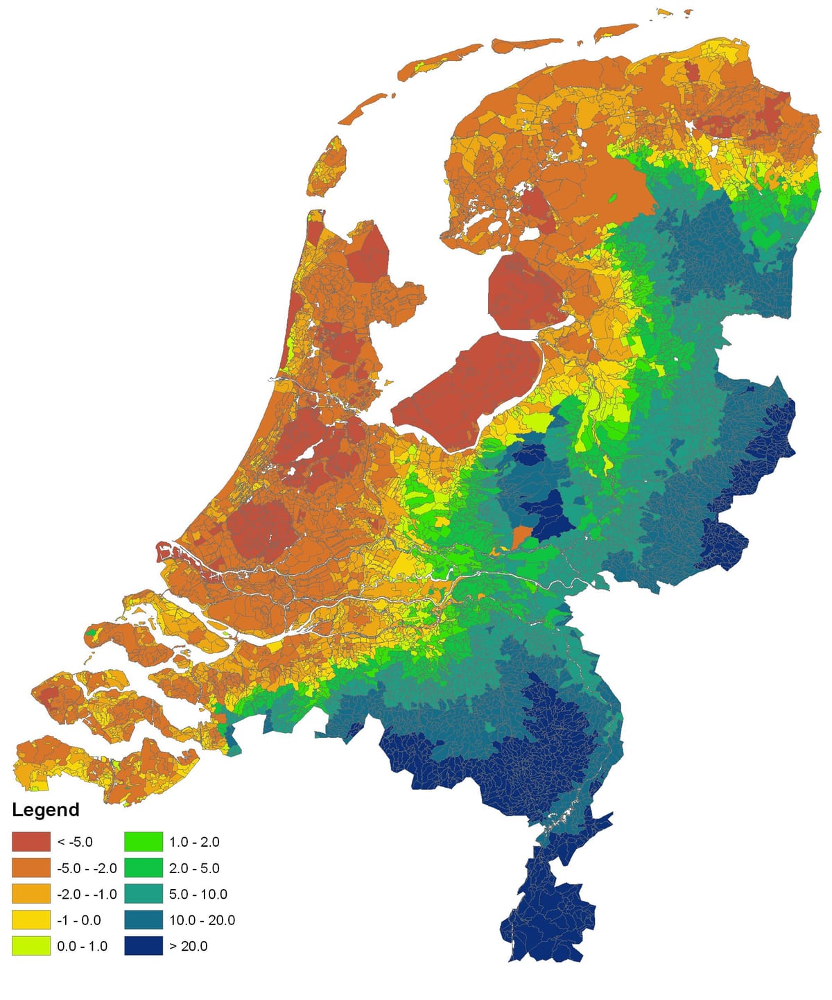 Holanda clima mapa