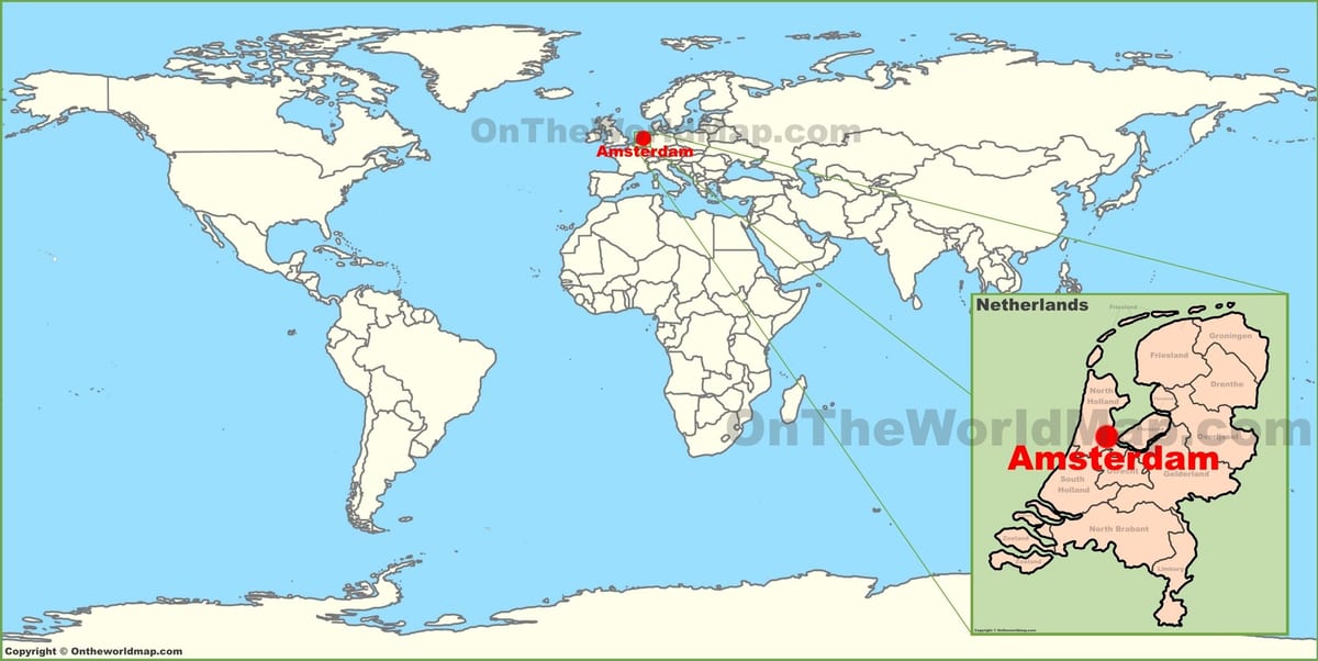 Países baixos no mapa