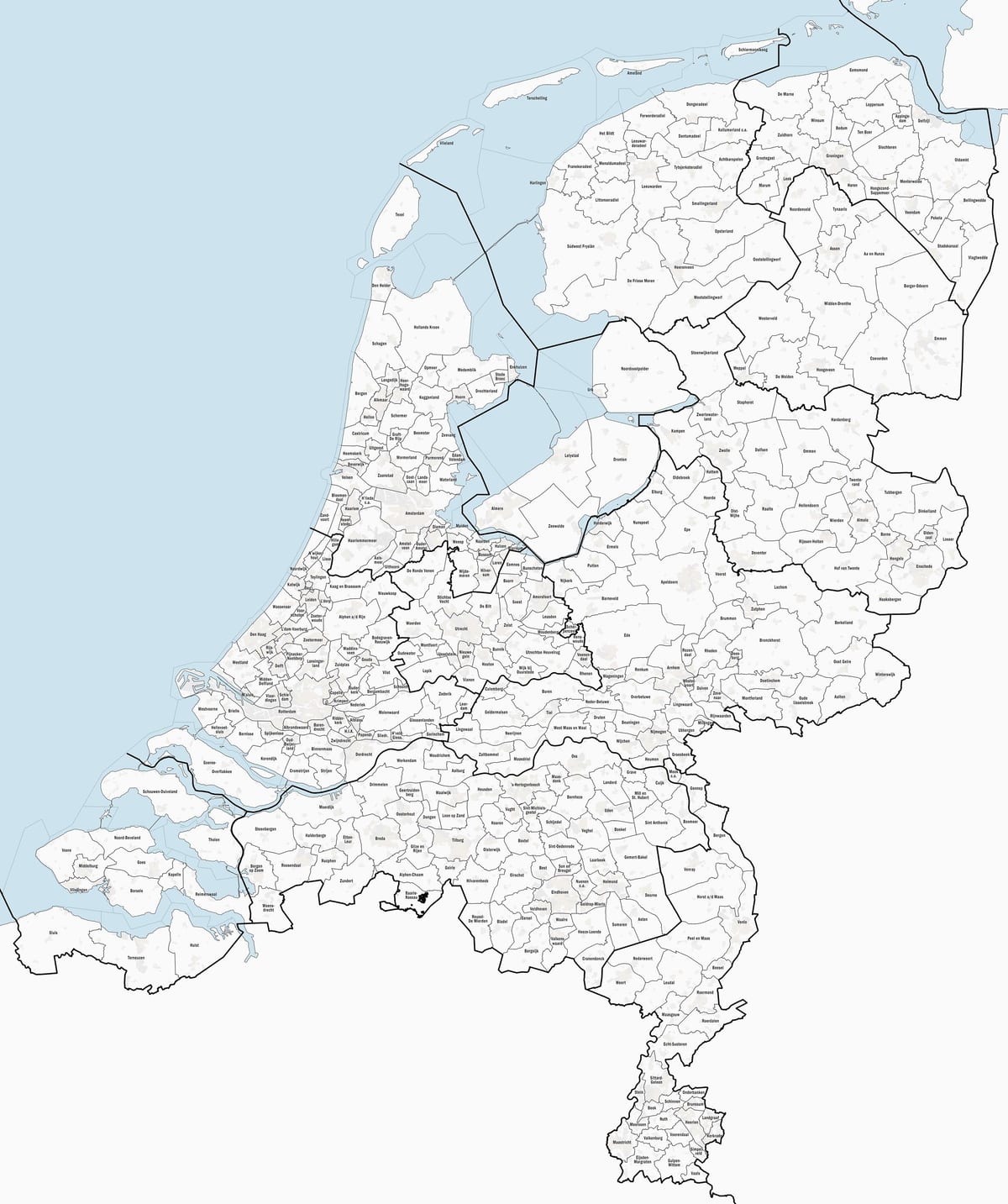 Holanda municípios mapa