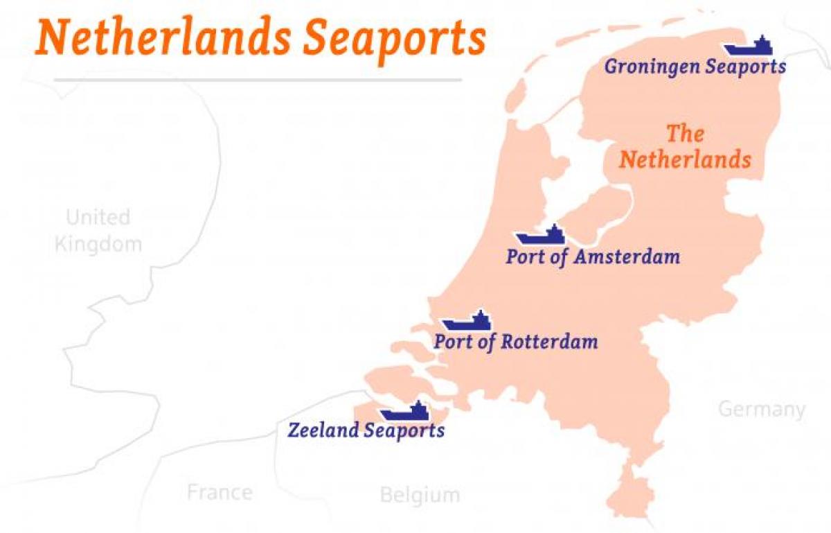 Holanda portas mapa