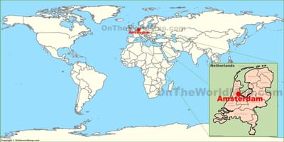 Países baixos no mapa
