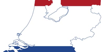 Holanda bandeira mapa