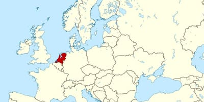 Mapa da Europa, países baixos