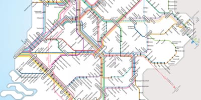 Holanda rede ferroviária mapa